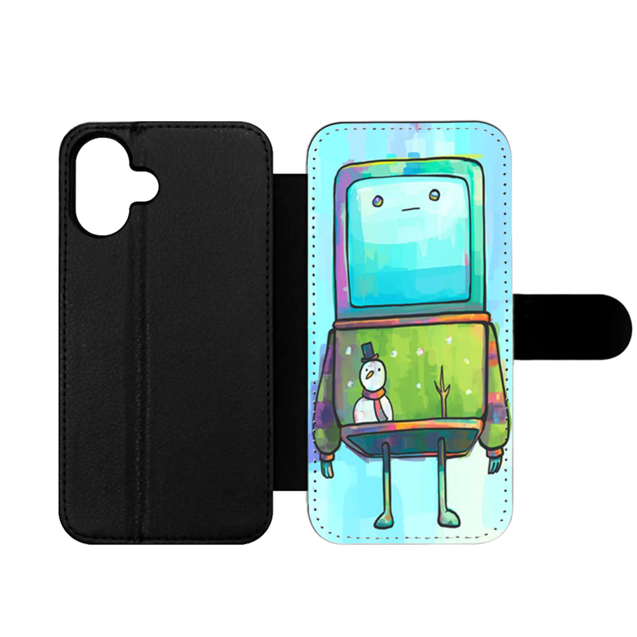 Beemo Christmas Sweater Adventure Time Wallet iPhone Case