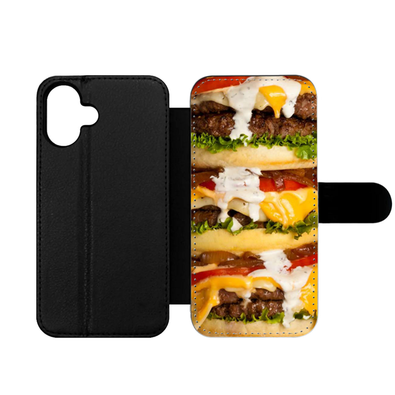 Big Tall Burger Wallet iPhone Case