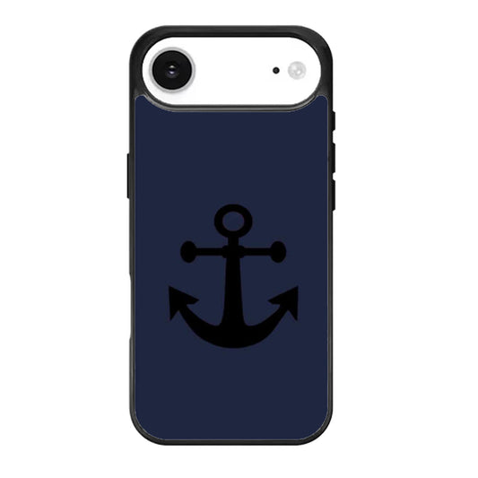Black Anchor On Blue Word Quote iPhone Air Case