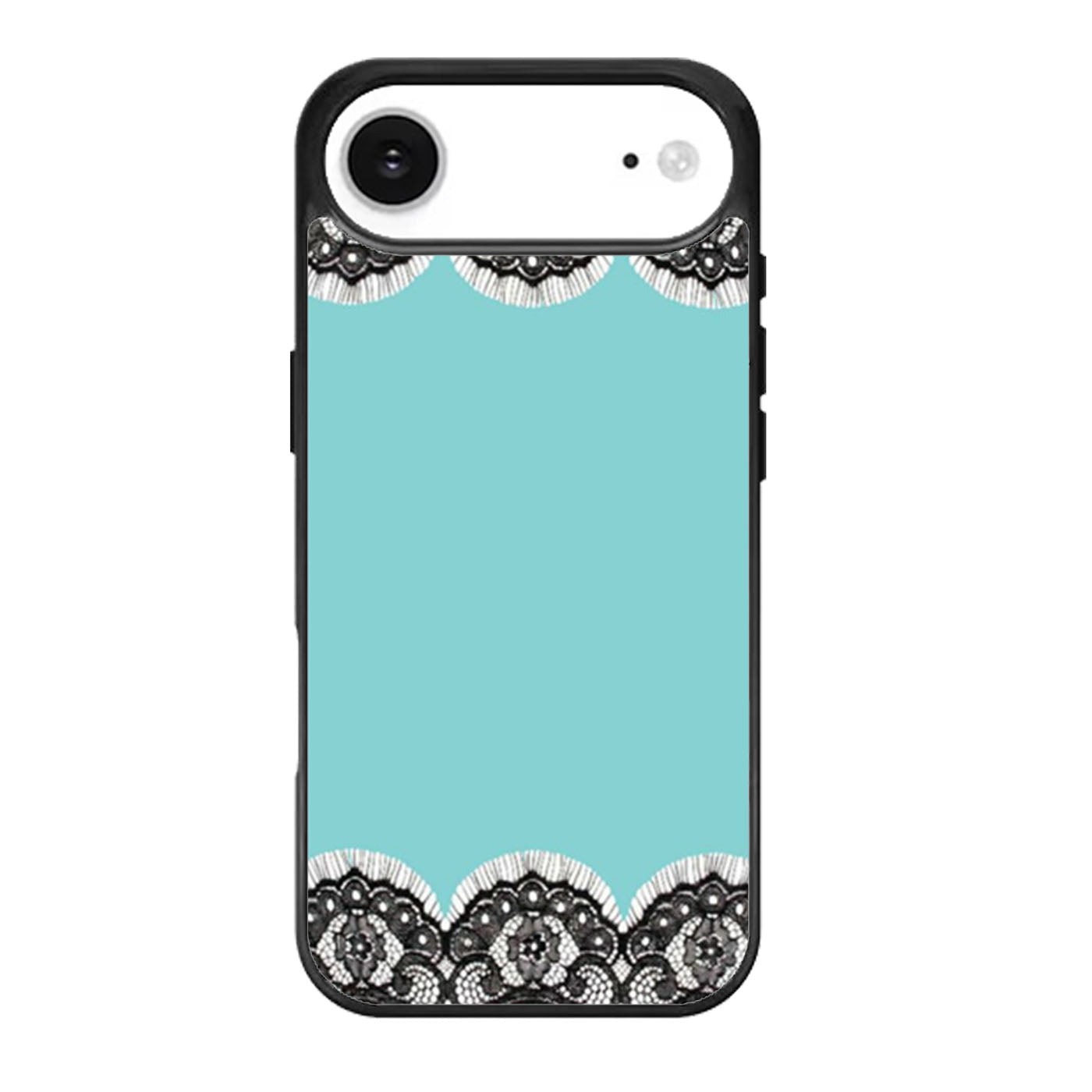 Black Lace and Teal iPhone Air Case
