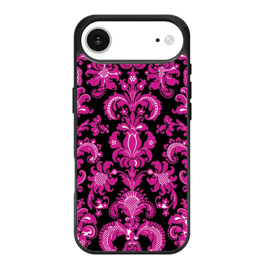 Black Pink Damask Pattern iPhone Air Case