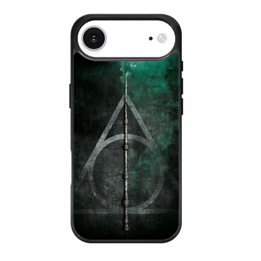 Black Wood Deathly Hallow iPhone Air Case