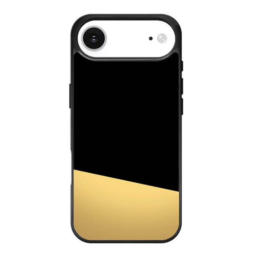 Black and Gold Color Block iPhone Air Case
