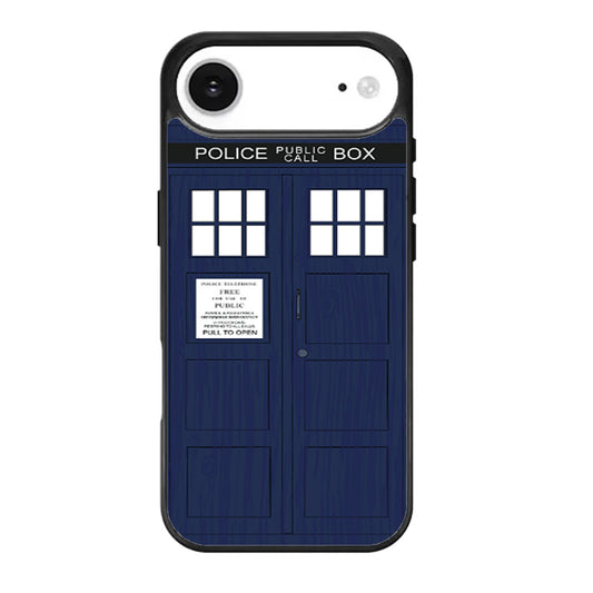 Blue Police Call Box Tardis iPhone Air Case