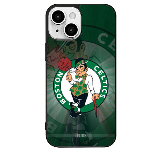 Boston Celtics Wallpaper iPhone 15 Plus Case