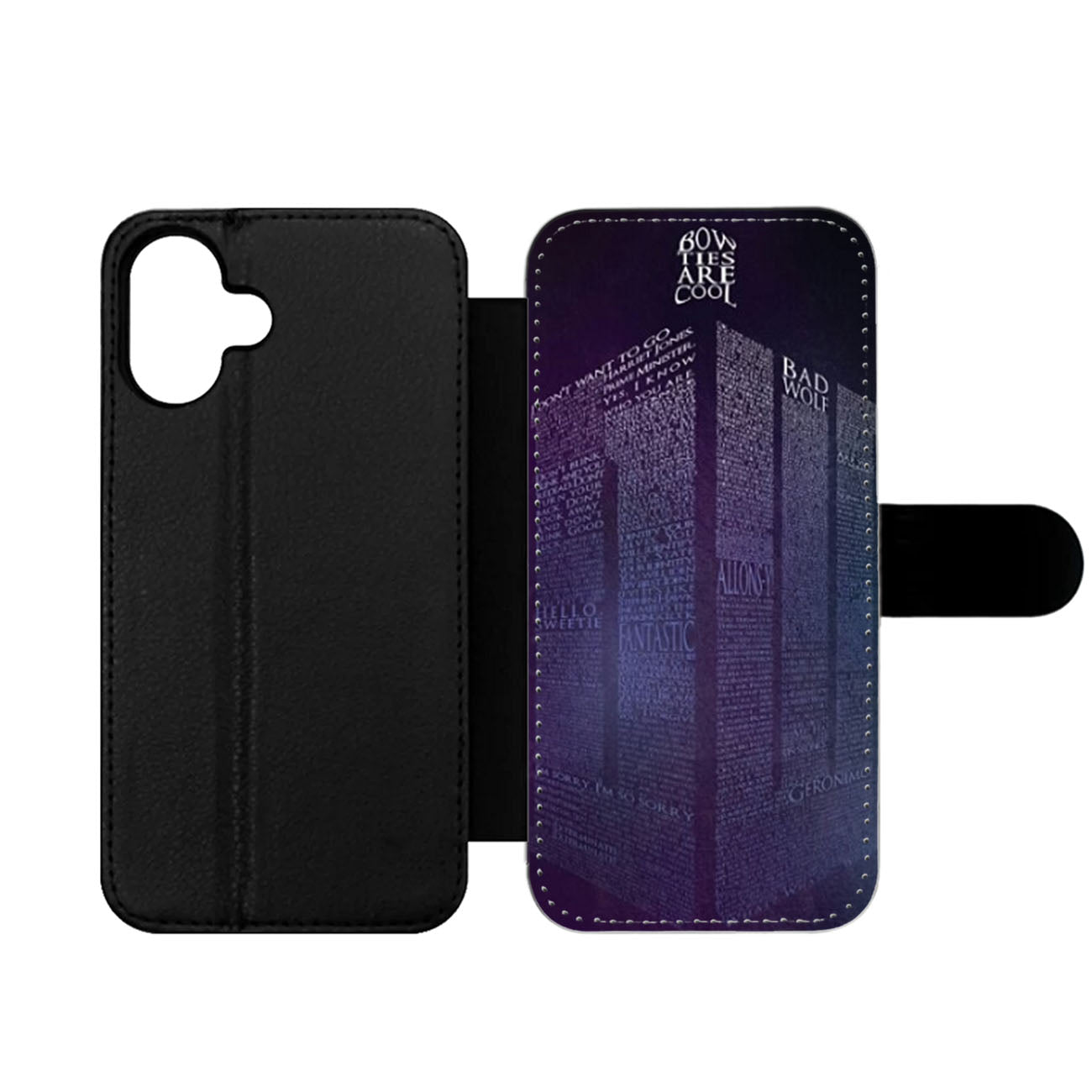 Bow Ties Are Cool Tardis Wallet iPhone Case