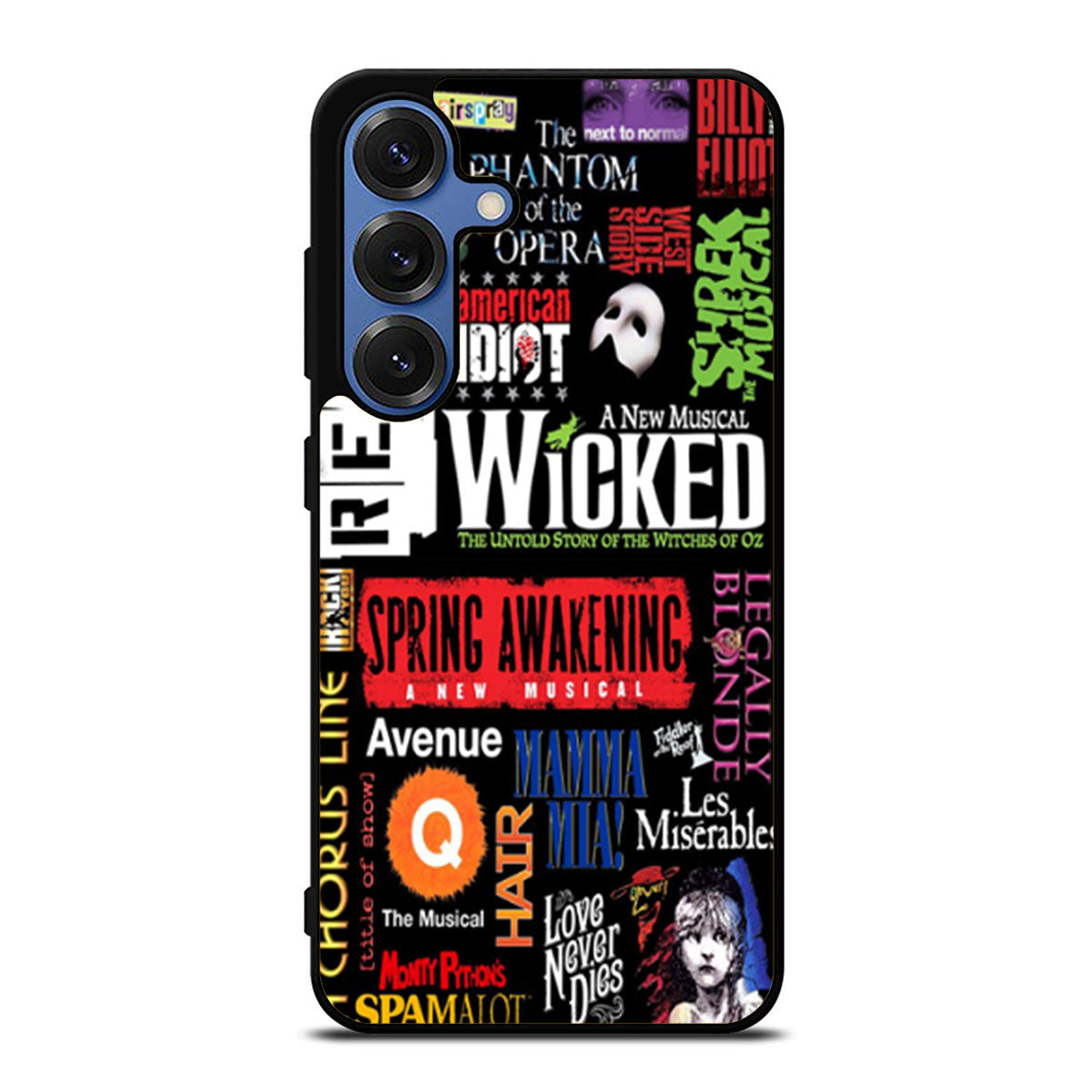 Broadway Musical Collage Art Samsung S25 Ultra Case