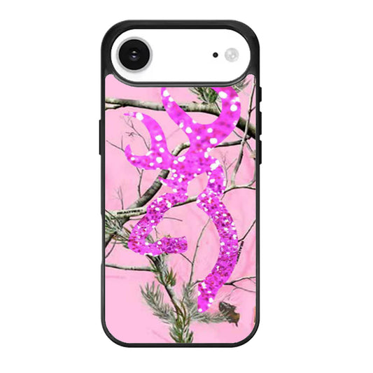 Browning Deer Faux Glitter iPhone Air Case