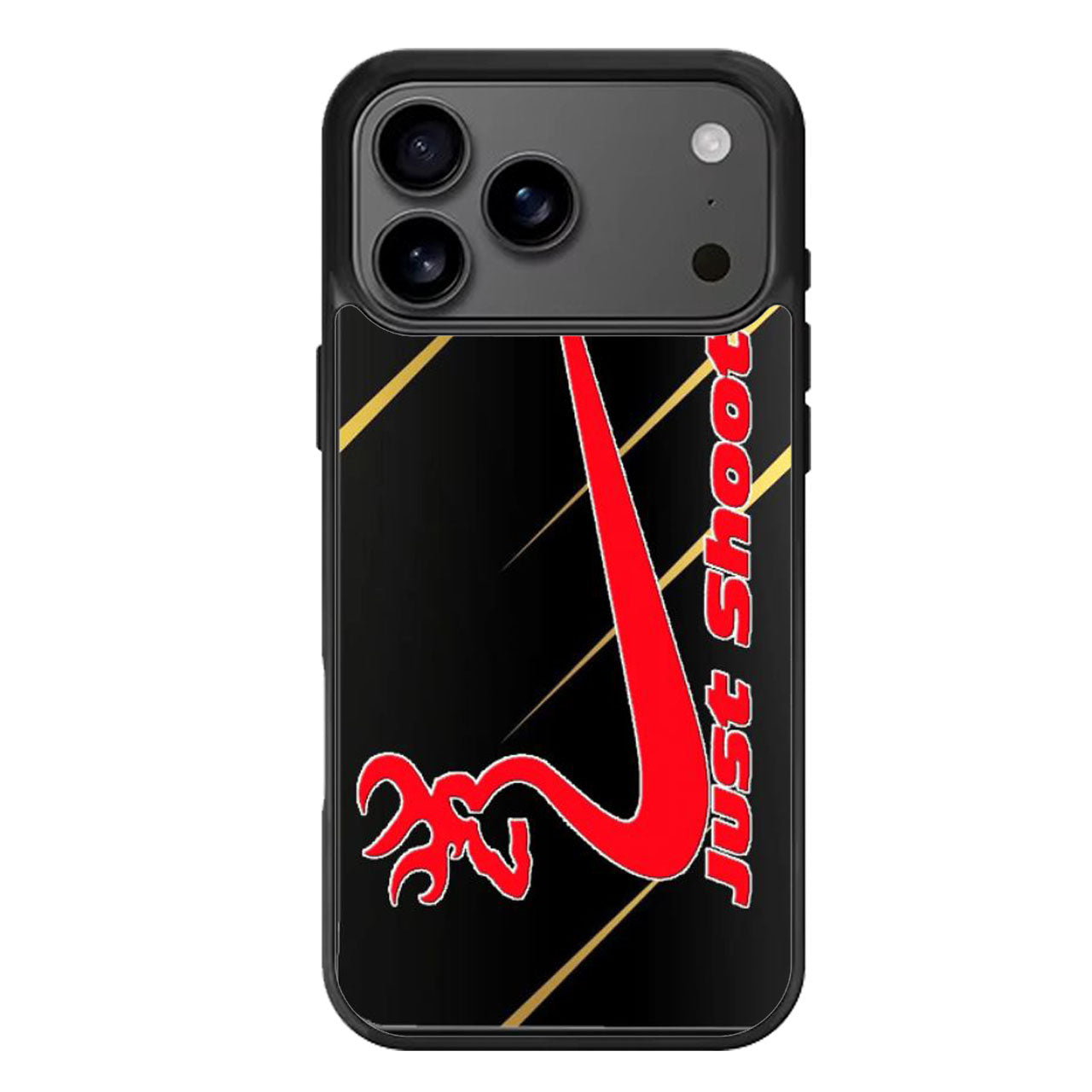Browning Deer Just Shoot it Black iPhone 17 Pro Max Case