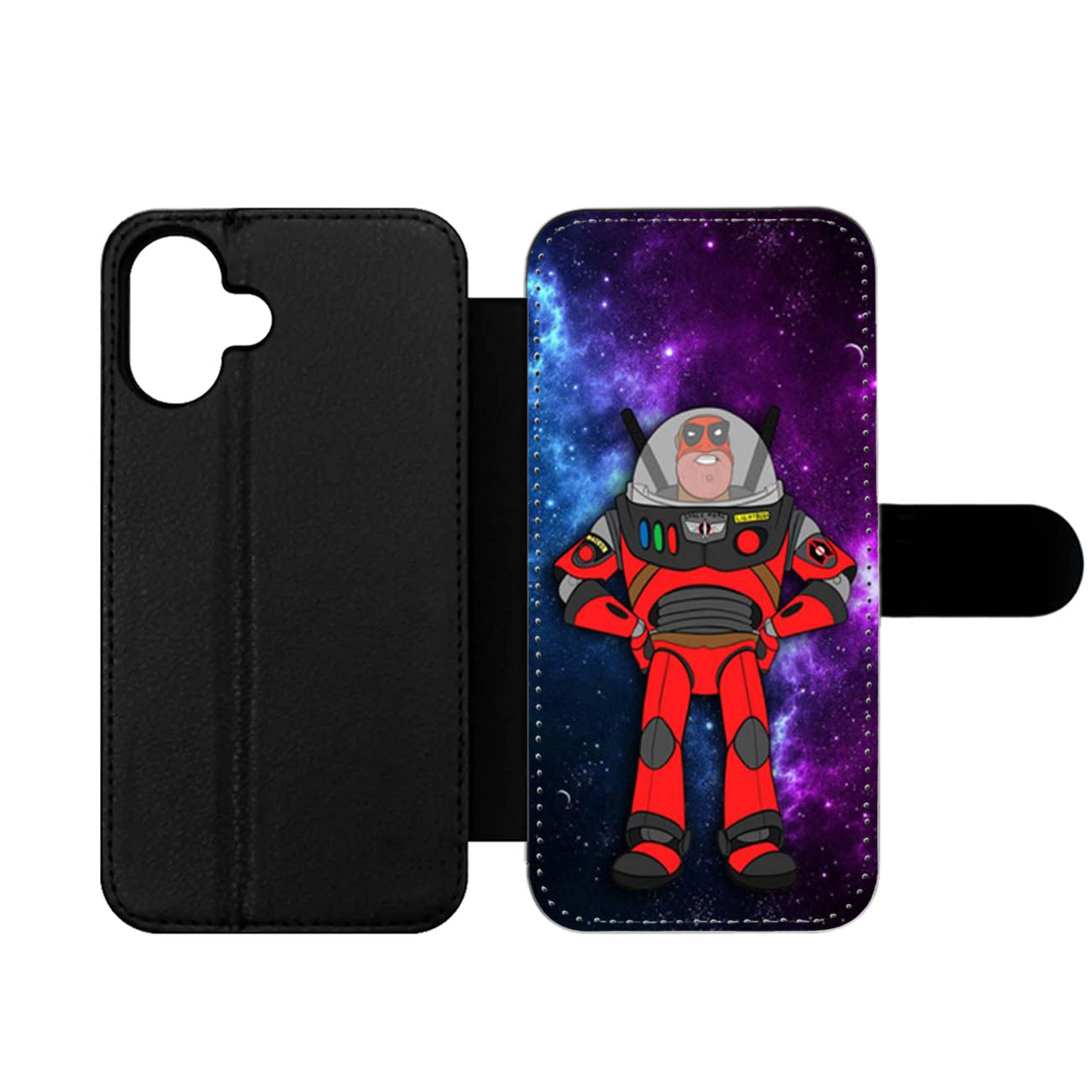Buzz Lightyear x Deadpool Wallet iPhone Case