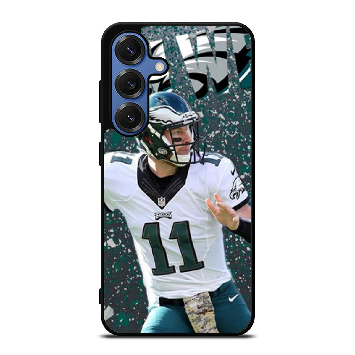 CARSON WENTZ PHILADELPHIA EAGLES TWO Samsung S25 Ultra Case