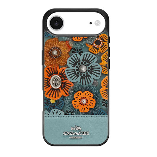 COACH NEW YORK BLUE TEA ROSE iPhone Air Case
