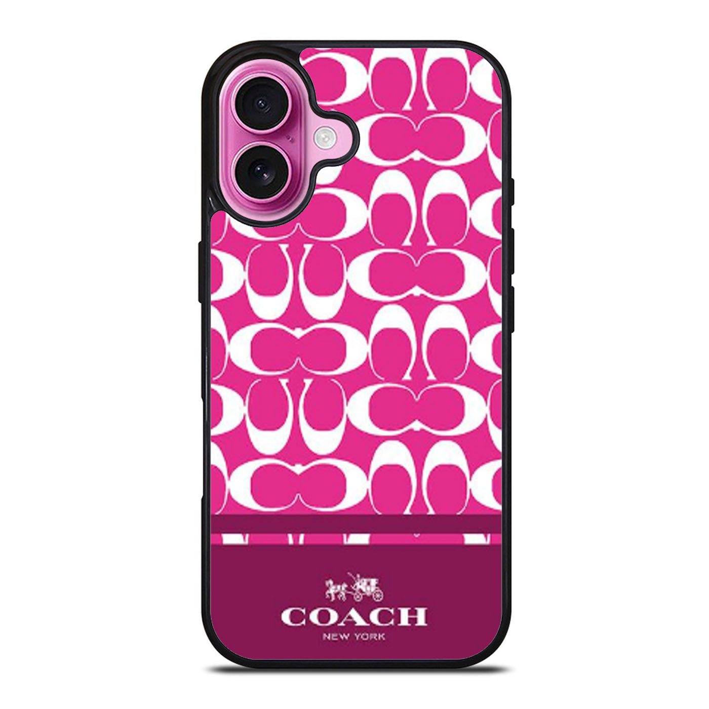 COACH PINK NEW YORK iPhone Case Cover