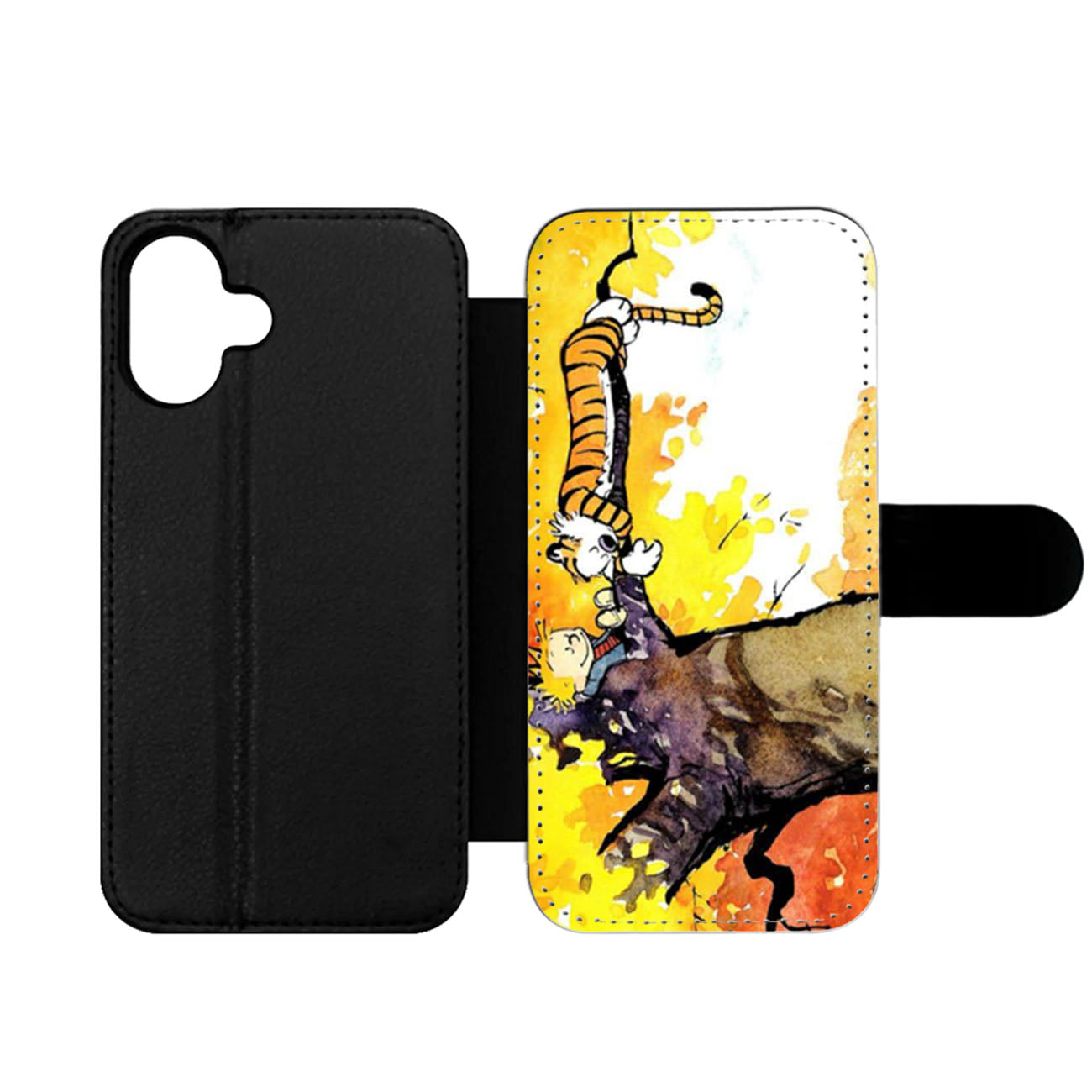 Calvin and Hobbes Art Wallet iPhone Case