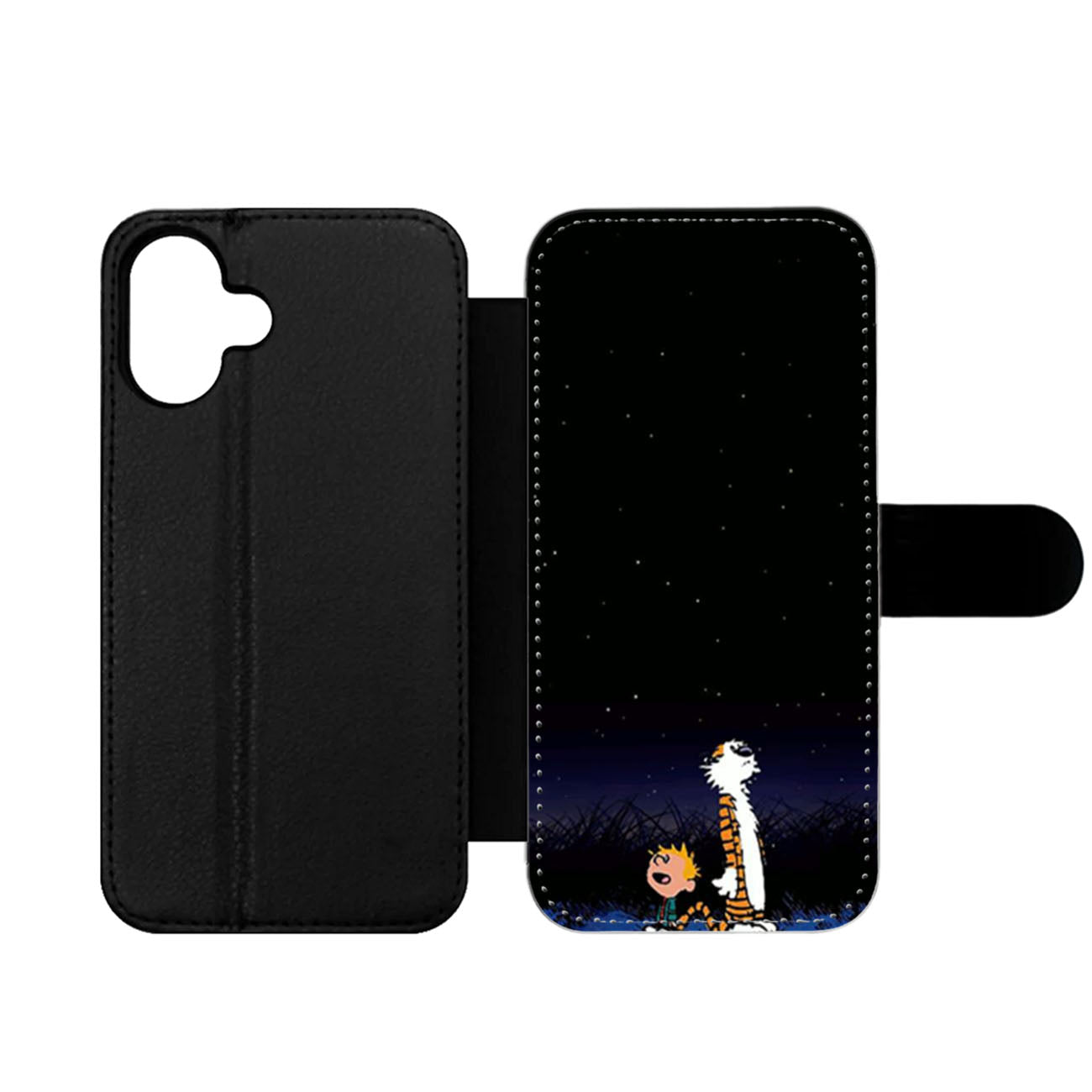 Calvin and Hobbes Star Gazing Wallet iPhone Case