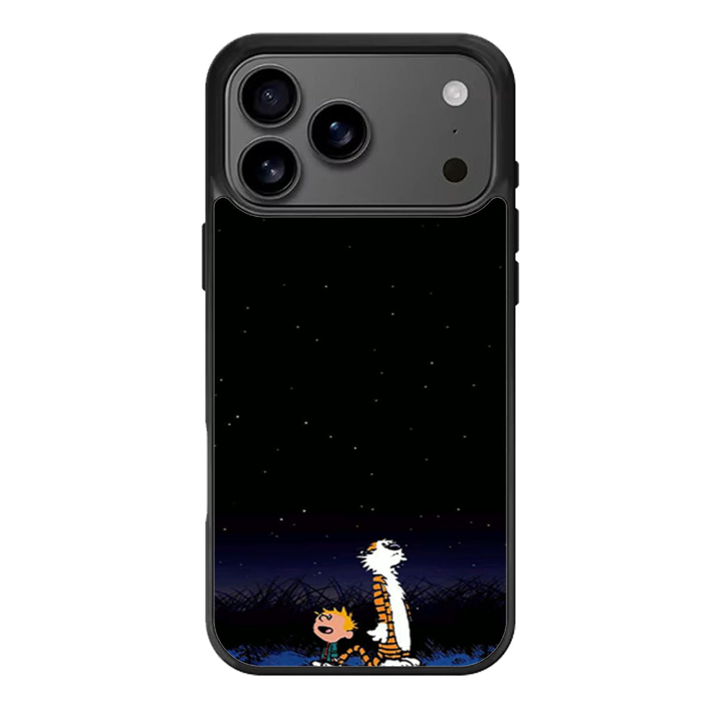 Calvin and Hobbes Star Gazing iPhone 17 Pro Max Case