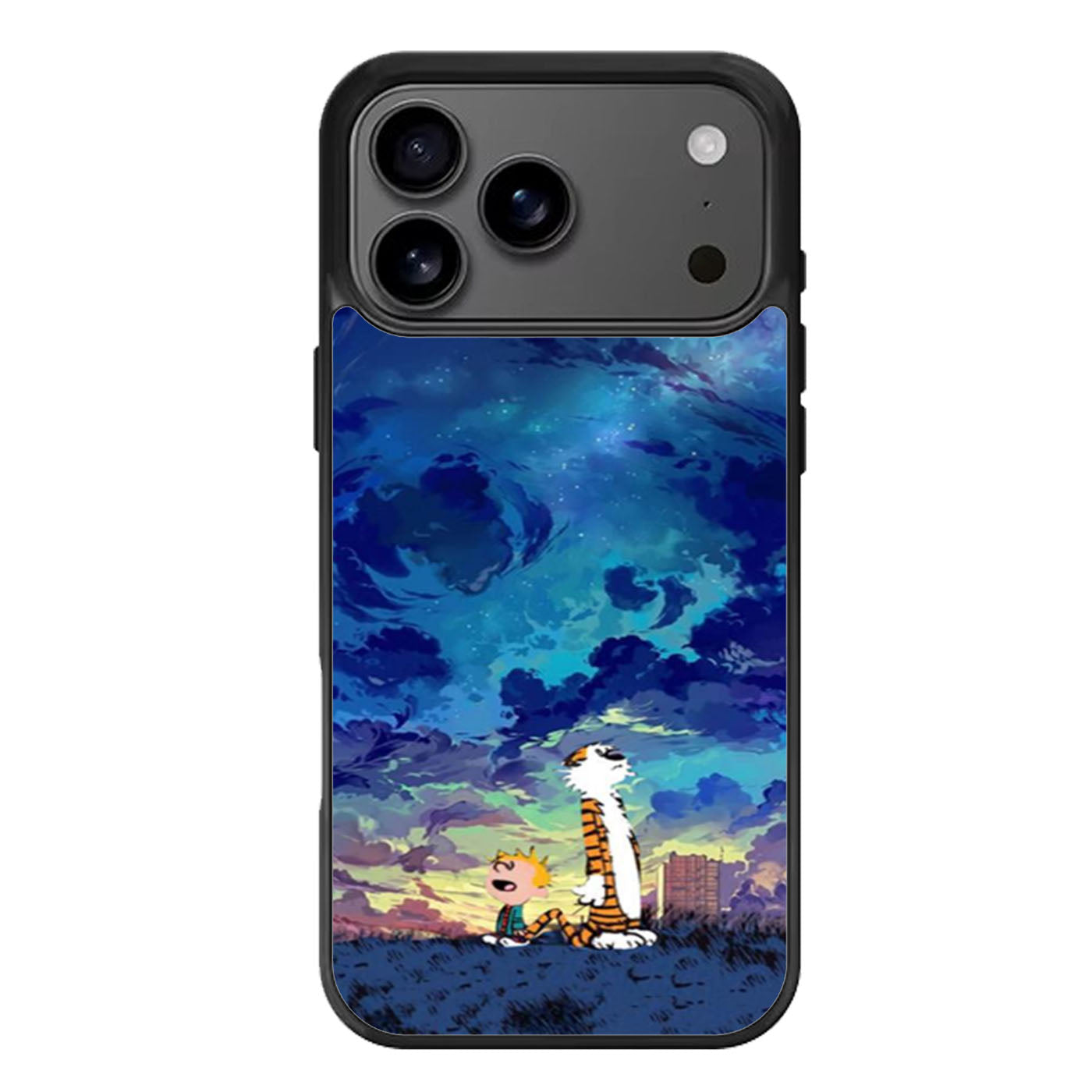 Calvin and Hobbes Stargazing iPhone 17 Pro Max Case