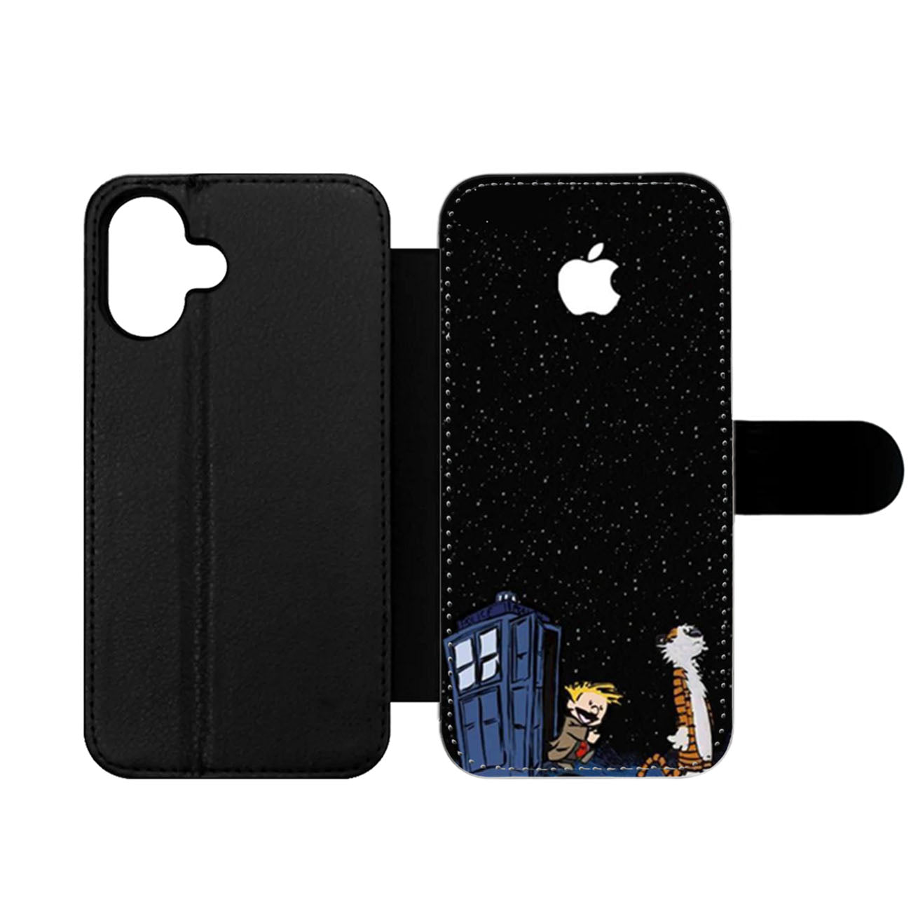 Calvin and Hobbes Tardis Wallet iPhone Case