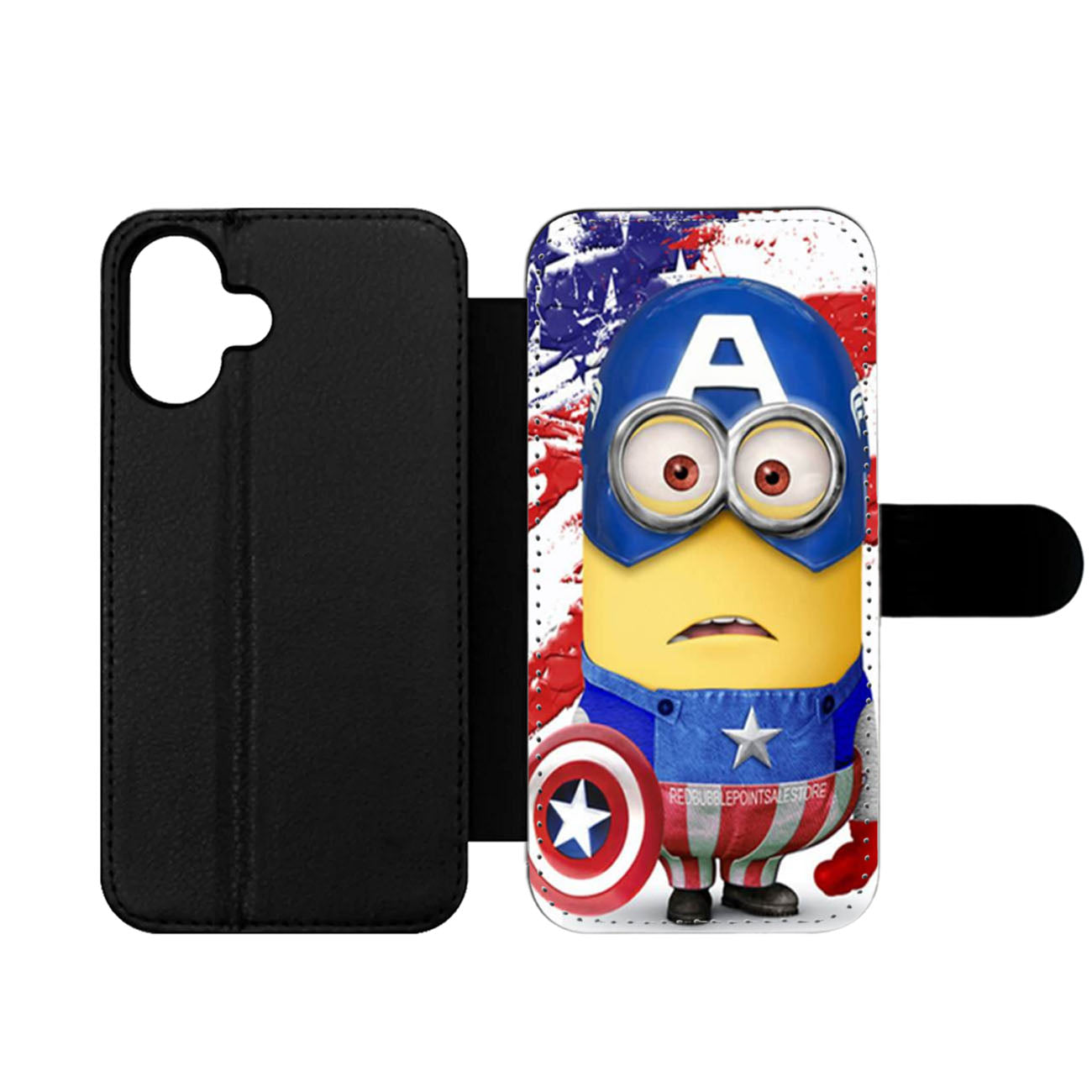 Captain America Minion Wallet iPhone Case