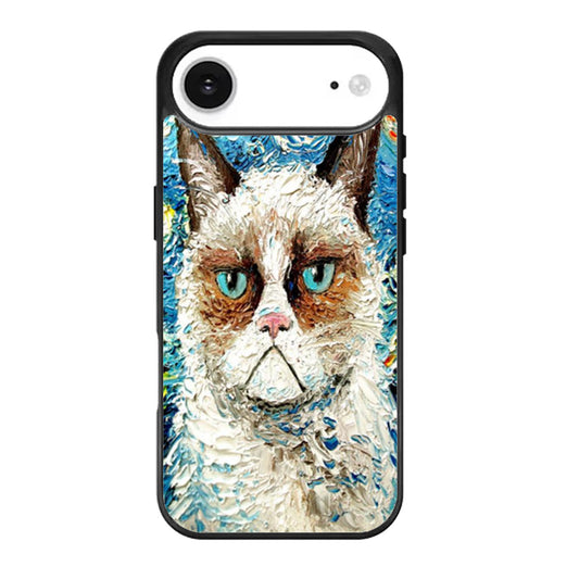 Cat Meets Starry Night iPhone Air Case
