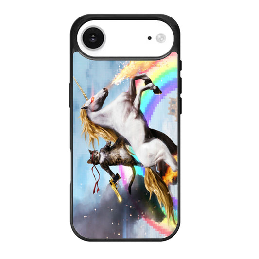Cat Riding Unicorn Design iPhone Air Case