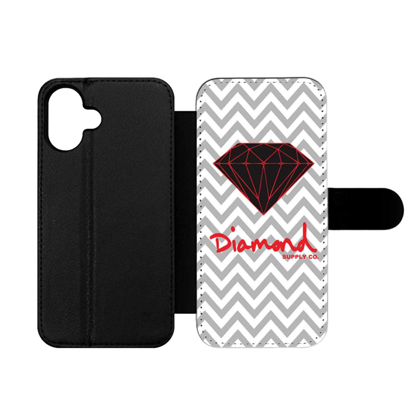 Chevron Red Diamond Supply Co Wallet iPhone Case