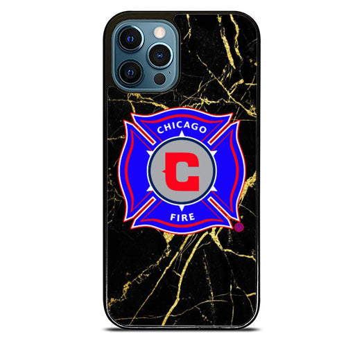 Chicago Fire Soccer Marble iPhone 14 Pro Max Case