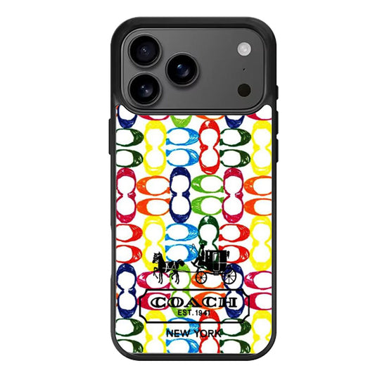 Coach Colorfull Logo iPhone 17 Pro Max Case