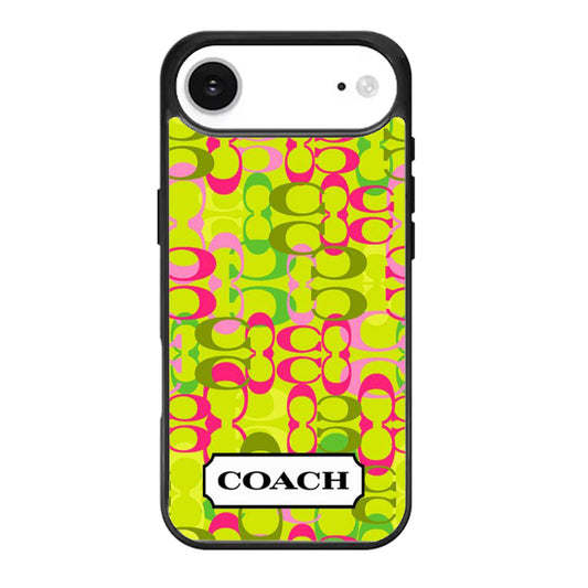 Coach Pattern Green iPhone Air Case