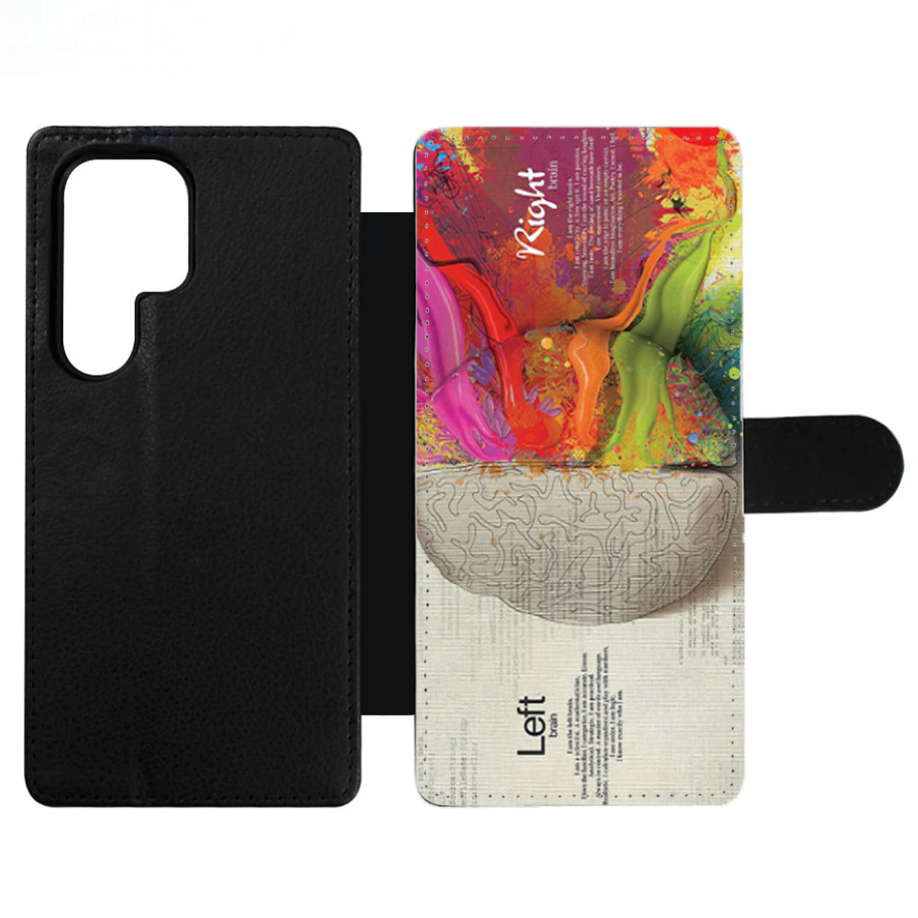 Colorful Brain Wallet Samsung Case