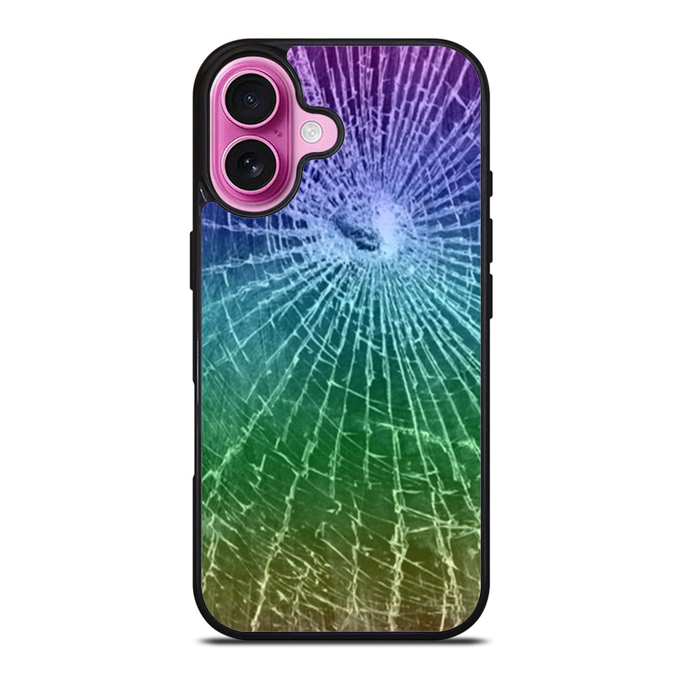 Colorful Cracked Screen iPhone Case Cover