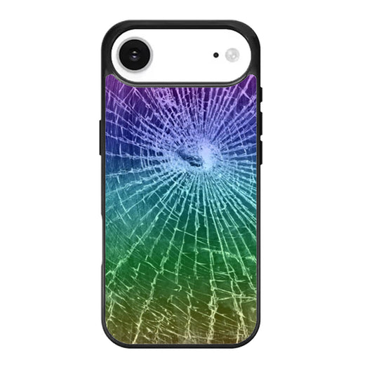 Colorful Cracked Screen iPhone Air Case