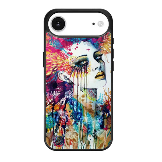 Colorful Lady Art Painting iPhone Air Case