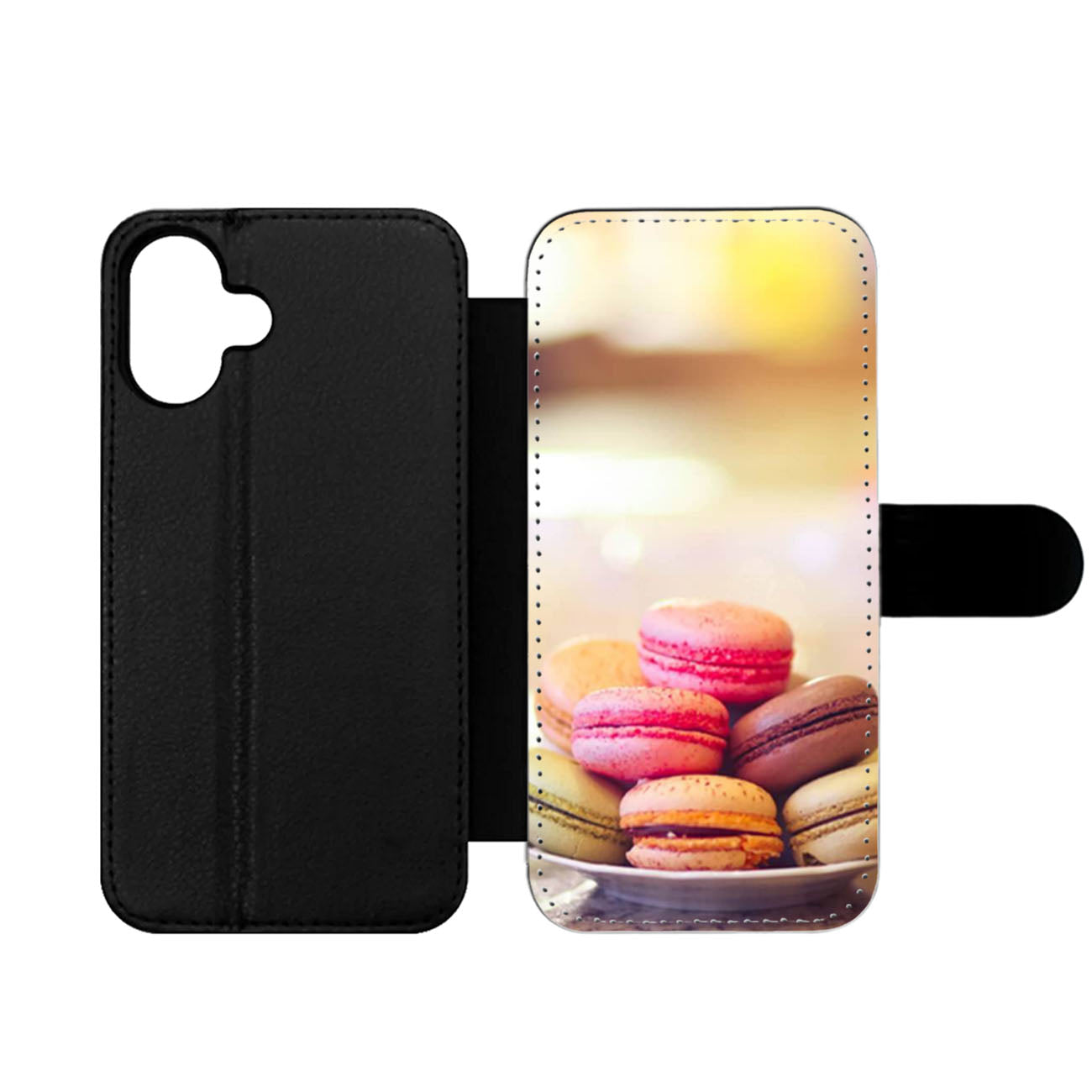Colorful Macarons Wallet iPhone Case