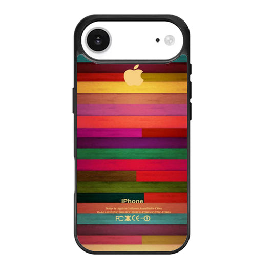Colorful Wood Pattern iPhone Air Case