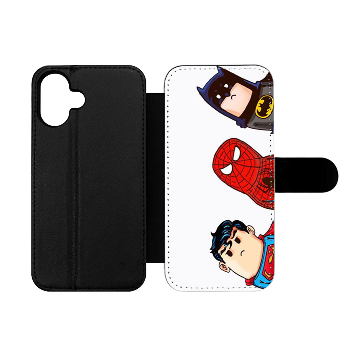 Crooked Neck Batman and Friends Wallet iPhone Case