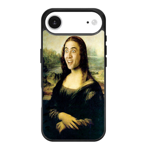 Cropped Nicolas Cage as Mona Lisa iPhone Air Case
