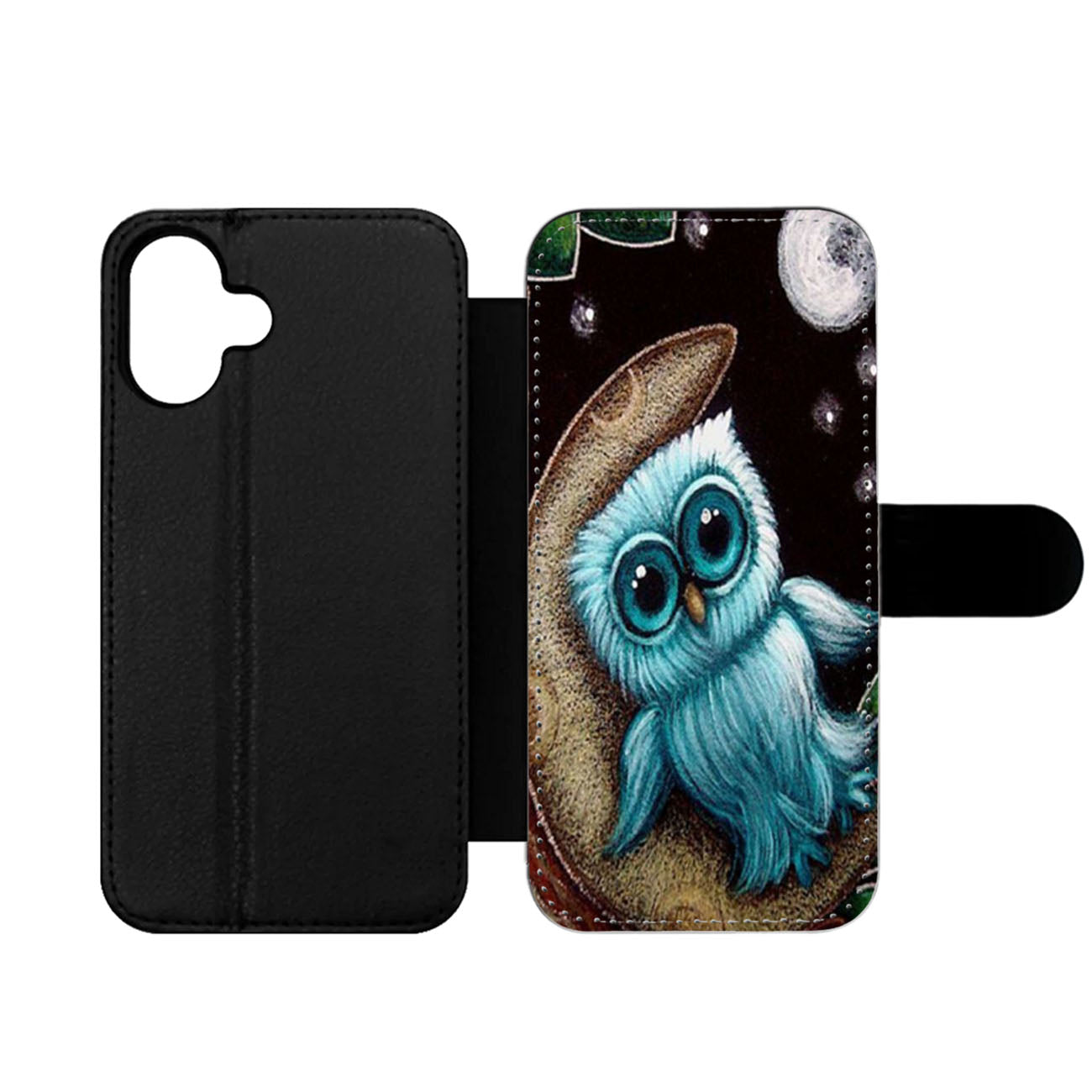 Cute Little Owl Dream Wallet iPhone Case