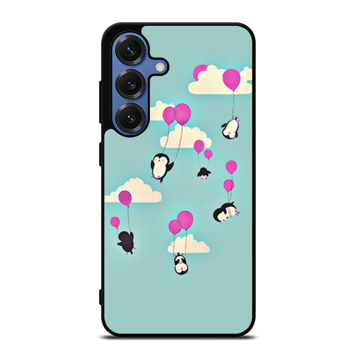 Cute Penguins And Balloons Samsung S25 Ultra Case