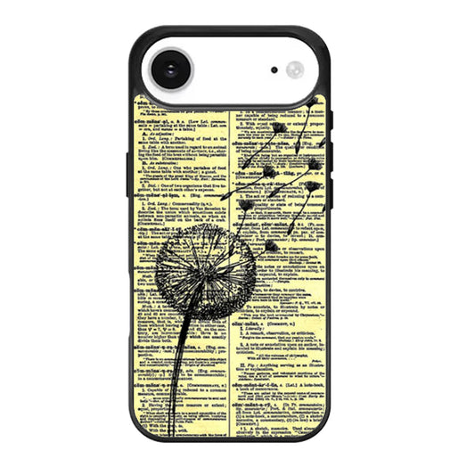 Dandelion On Vintage Dictionary Page iPhone Air Case