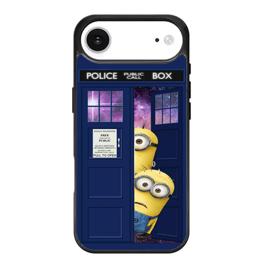 Despicable Me In Dr Who Tardis Call Box Galaxy Nebula iPhone Air Case