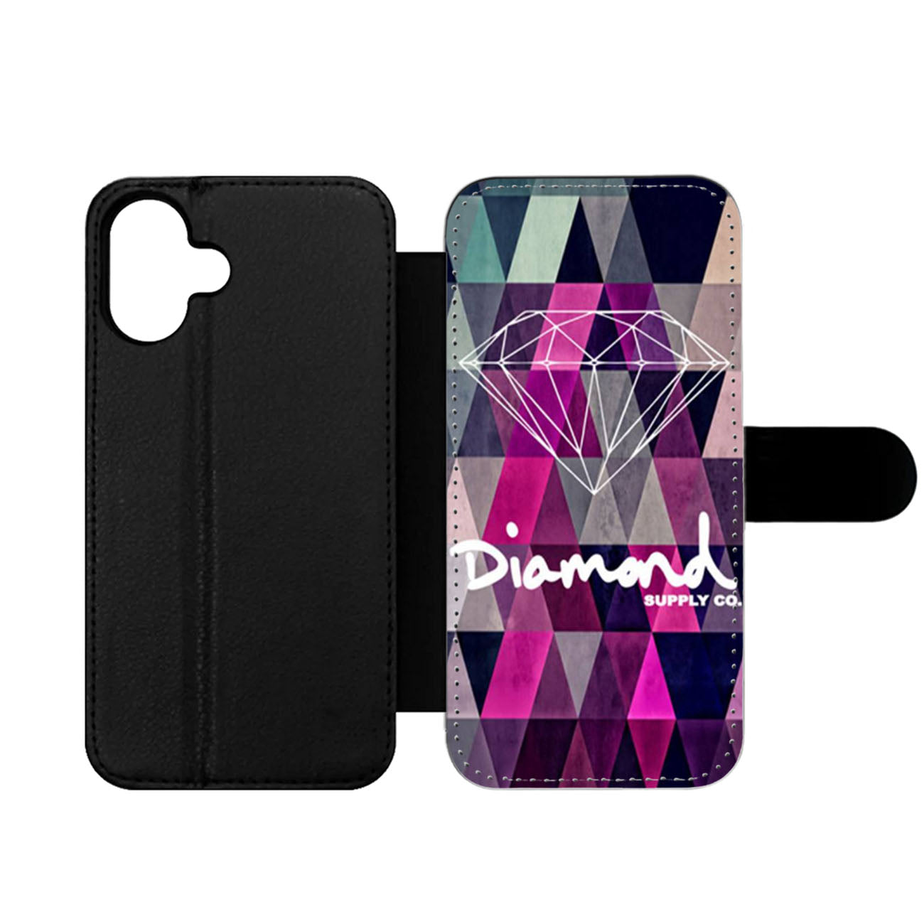 Diamond Supply Co Geometric Wallet iPhone Case