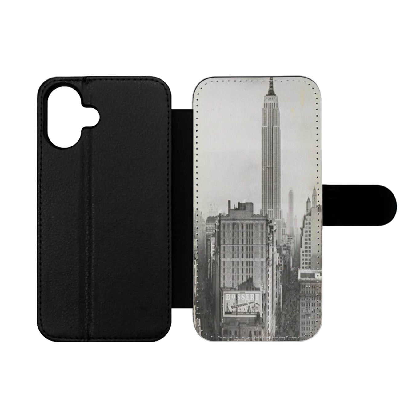 Dirigible Docked on Empire State Building Wallet iPhone Case