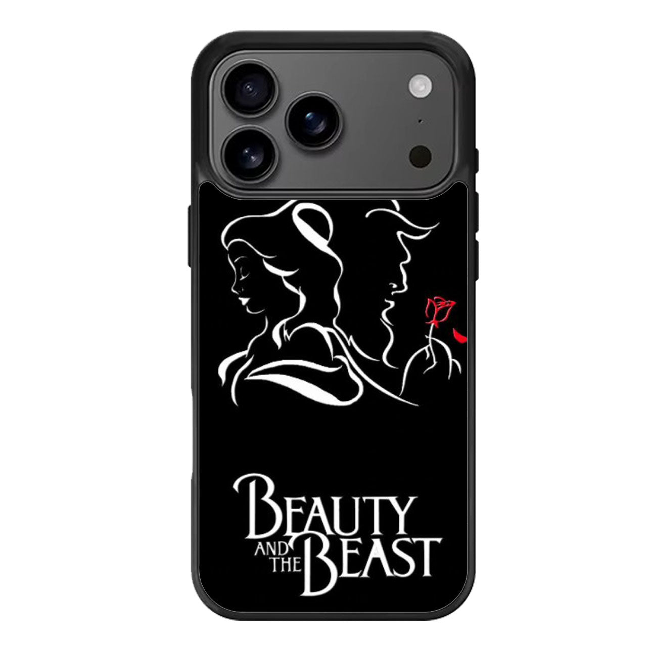 Disney Beauty And The Beast Black iPhone 17 Pro Max Case