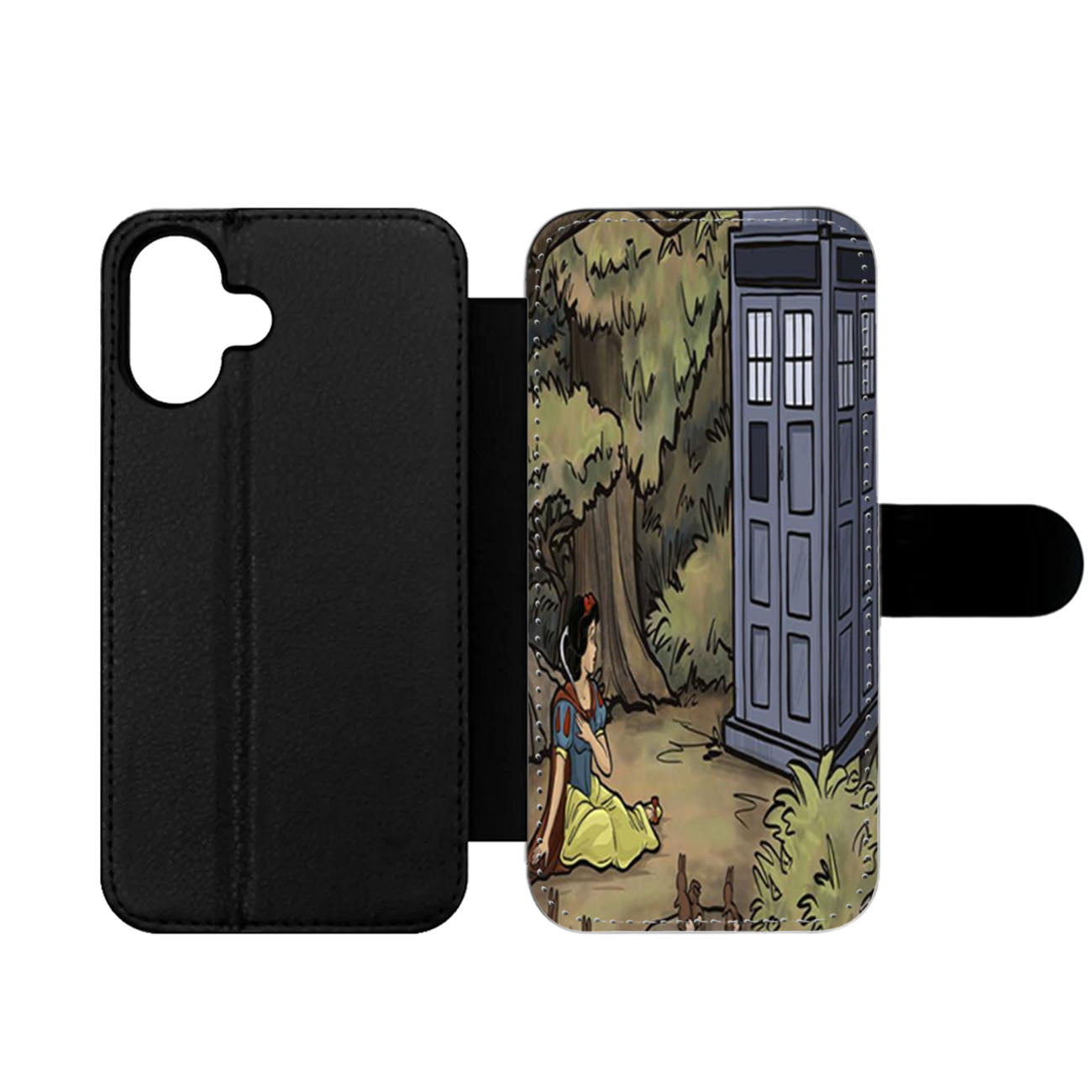 Disney Snow White Meet Tardis Wallet iPhone Case