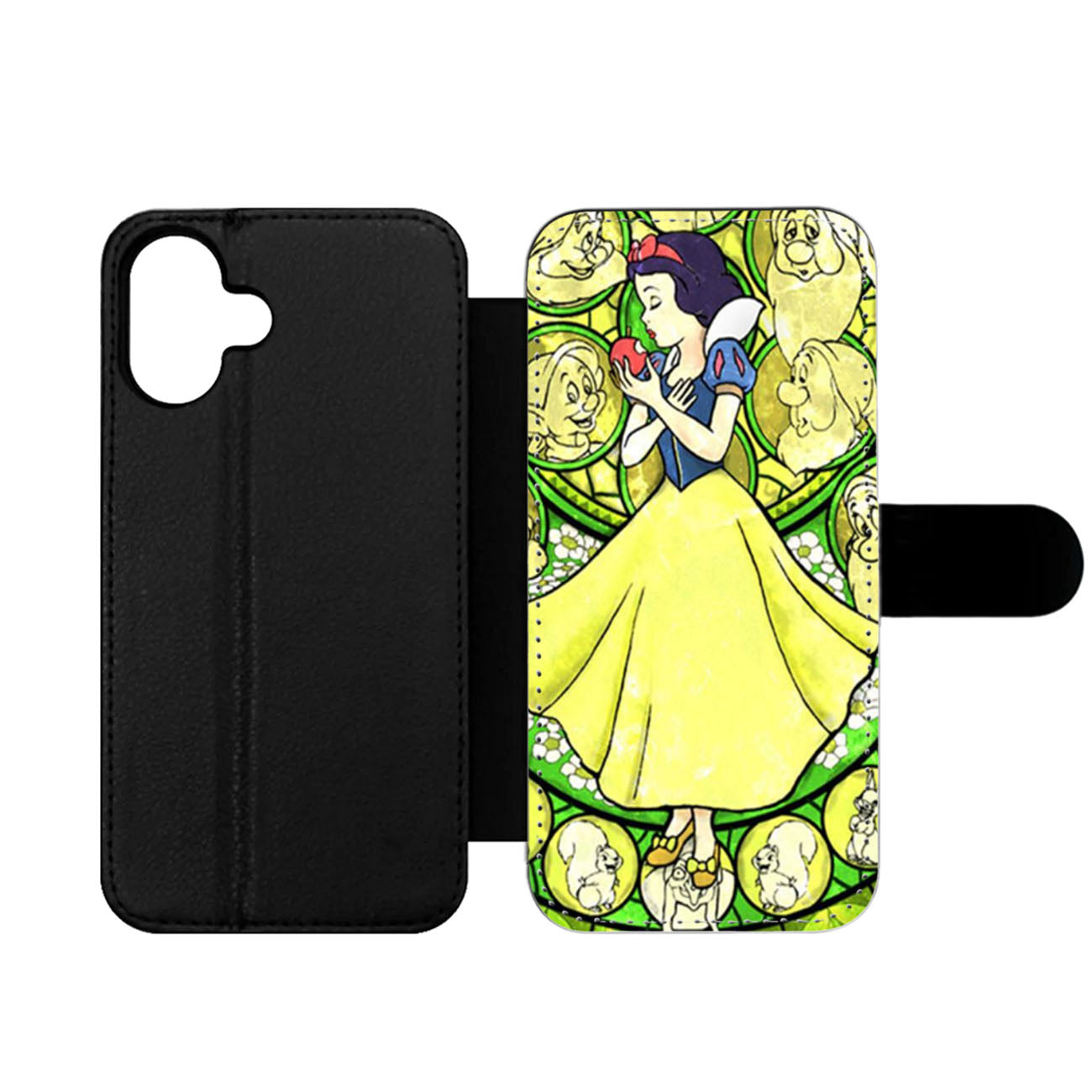 Disney Snow White Stained Glass Wallet iPhone Case