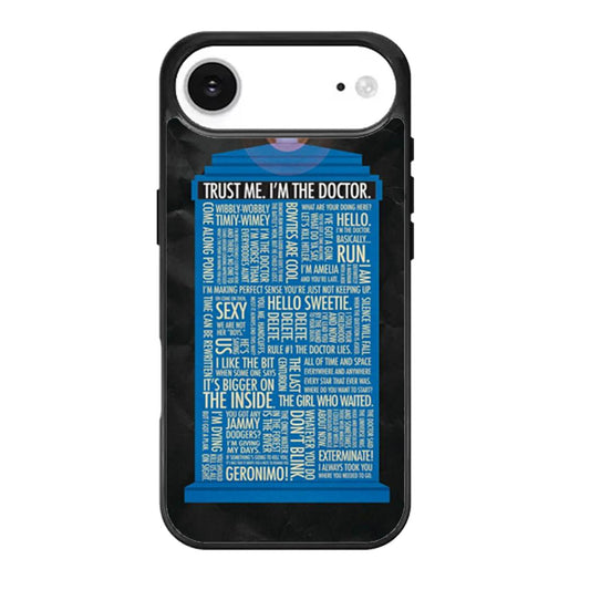 Doctor Who Quotes Trust Me Im Doctor iPhone Air Case