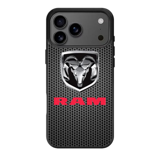 Dodge RAM Black Carbon iPhone 17 Pro Max Case