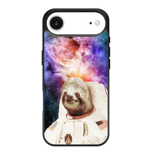 Dolla Dolla Bill Sloth Astronaut in Galaxy Nebula iPhone Air Case