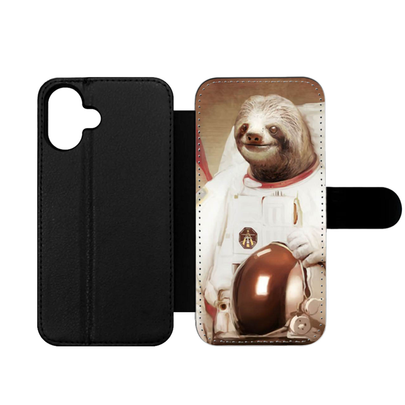 Dolla Dolla Bill Sloth Astronaut Wallet iPhone Case
